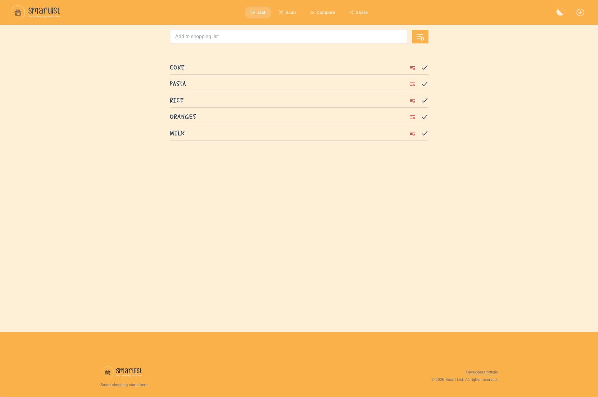 SmartList PWA